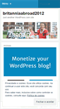 Mobile Screenshot of britanniaabroad2012.wordpress.com
