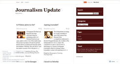 Desktop Screenshot of journalismupdate.wordpress.com