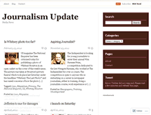 Tablet Screenshot of journalismupdate.wordpress.com