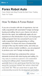 Mobile Screenshot of forexrobotauto.wordpress.com