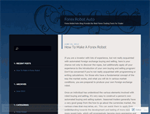 Tablet Screenshot of forexrobotauto.wordpress.com