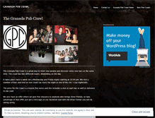 Tablet Screenshot of granadapubcrawl.wordpress.com