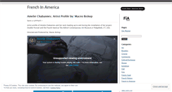 Desktop Screenshot of frenchinamerica.wordpress.com