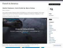 Tablet Screenshot of frenchinamerica.wordpress.com