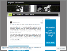 Tablet Screenshot of beyondrevolution.wordpress.com