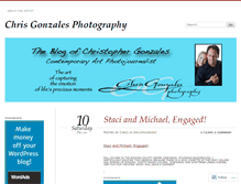 Tablet Screenshot of chrisgonzalesphotographyandphotobooths.wordpress.com