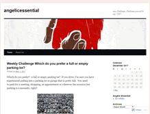 Tablet Screenshot of angelicessential.wordpress.com