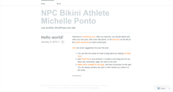 Desktop Screenshot of michelleponto.wordpress.com