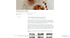 Desktop Screenshot of milkimchi.wordpress.com