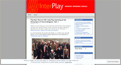 Desktop Screenshot of interplaymonmornemail.wordpress.com