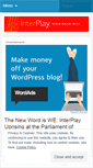 Mobile Screenshot of interplaymonmornemail.wordpress.com