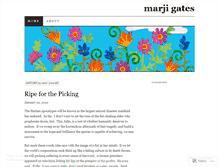 Tablet Screenshot of marjigates.wordpress.com