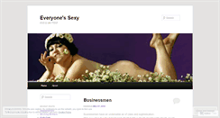 Desktop Screenshot of everyonessexy.wordpress.com