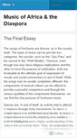 Mobile Screenshot of musicofafrica09.wordpress.com