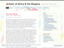 Tablet Screenshot of musicofafrica09.wordpress.com