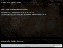 Tablet Screenshot of featuredphotographers.wordpress.com