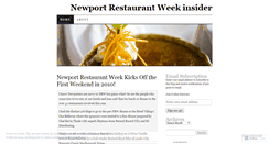 Desktop Screenshot of gonewportrestaurantweek.wordpress.com