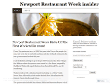 Tablet Screenshot of gonewportrestaurantweek.wordpress.com