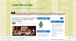 Desktop Screenshot of landwatchasia.wordpress.com