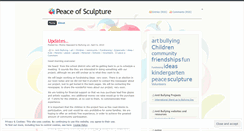 Desktop Screenshot of peaceofsculpture.wordpress.com