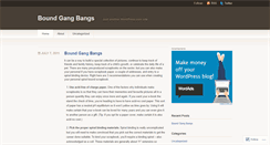 Desktop Screenshot of boundgangbangs02.wordpress.com