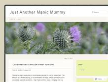 Tablet Screenshot of anothermanicmummy.wordpress.com