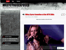 Tablet Screenshot of mileycyrusexposed.wordpress.com