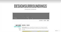 Desktop Screenshot of designsurroundings.wordpress.com