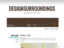 Tablet Screenshot of designsurroundings.wordpress.com