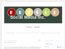 Tablet Screenshot of kliquesocialmedia.wordpress.com