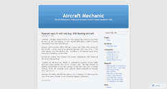 Desktop Screenshot of aircraftmechanic.wordpress.com