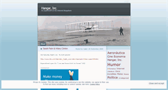 Desktop Screenshot of hangarinc.wordpress.com