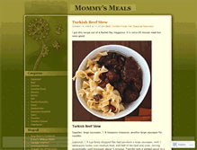 Tablet Screenshot of mommysmeals.wordpress.com