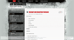 Desktop Screenshot of eclresources.wordpress.com