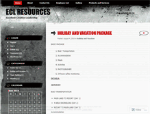 Tablet Screenshot of eclresources.wordpress.com