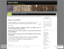 Tablet Screenshot of easttowest.wordpress.com