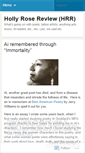 Mobile Screenshot of hollyrosereview.wordpress.com