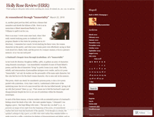 Tablet Screenshot of hollyrosereview.wordpress.com