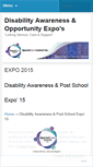 Mobile Screenshot of logandisabilityexpo.wordpress.com