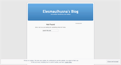 Desktop Screenshot of elesmaulhusna.wordpress.com