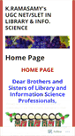 Mobile Screenshot of libraryscience4ugcnet.wordpress.com