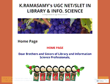 Tablet Screenshot of libraryscience4ugcnet.wordpress.com