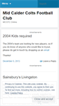 Mobile Screenshot of midcaldercolts.wordpress.com
