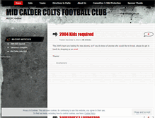 Tablet Screenshot of midcaldercolts.wordpress.com