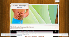 Desktop Screenshot of icantloseweight.wordpress.com
