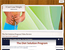 Tablet Screenshot of icantloseweight.wordpress.com