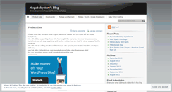 Desktop Screenshot of megababystore.wordpress.com