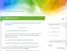 Tablet Screenshot of docde.wordpress.com