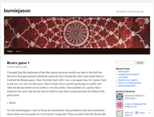 Tablet Screenshot of burniejason.wordpress.com