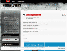 Tablet Screenshot of korealuvers.wordpress.com